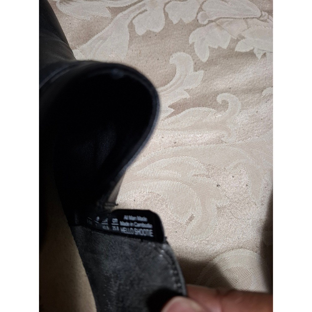 Dr. Scholl's Hello Shoote Black Ankle Boots Buckle Side Zip Shooties Womens 9.5W